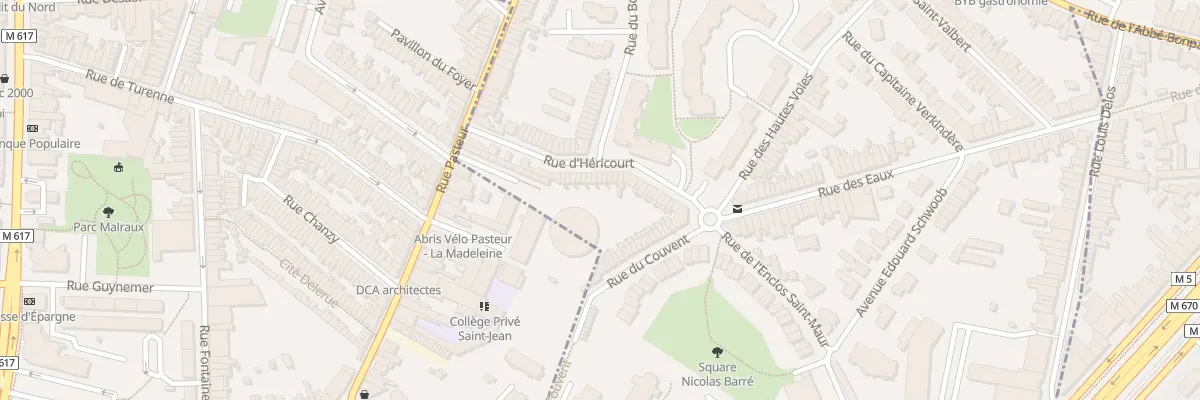 Plan du 22 Rue d’Héricourt à Marcq-en-Barœul