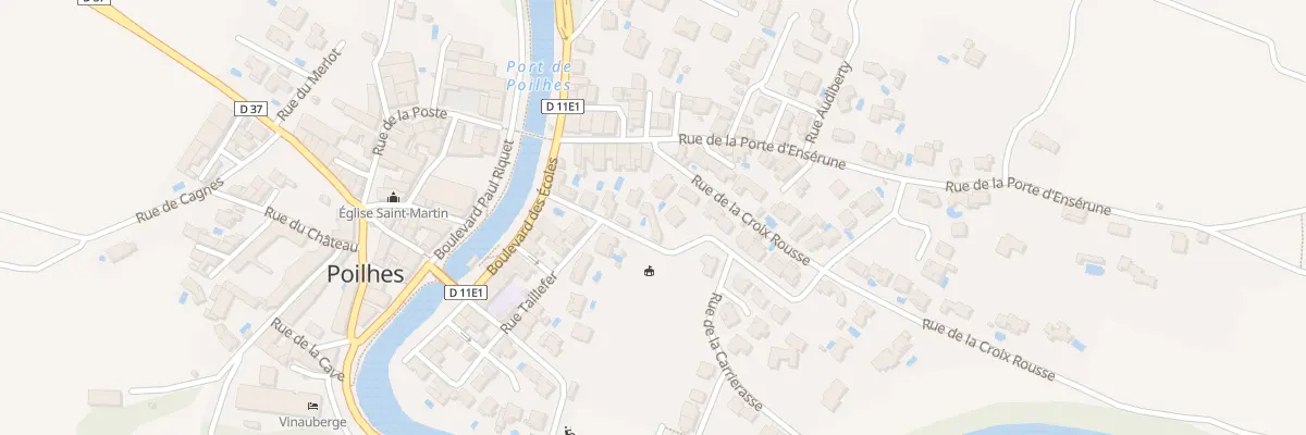 Plan du 5 Rue de la Carrierasse à Poilhes