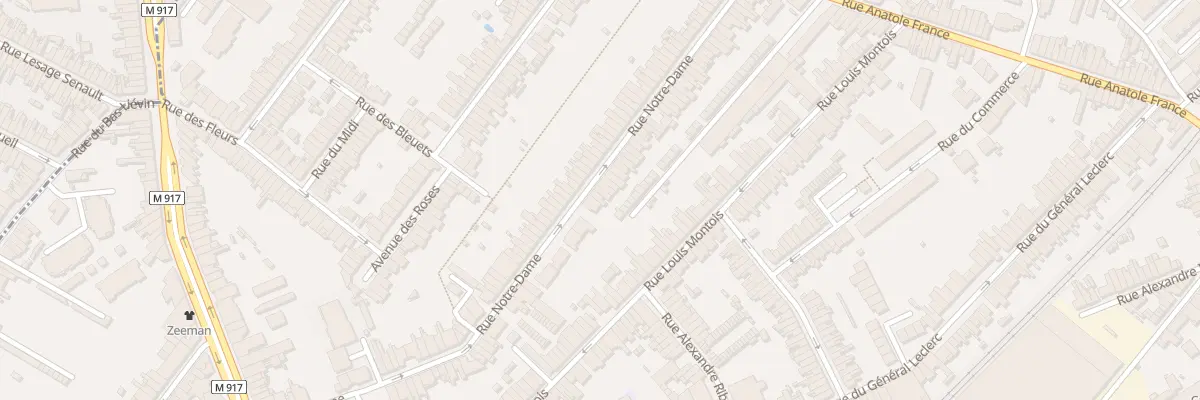 Plan du 64 Rue Notre Dame à Ronchin