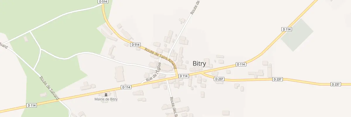 Plan du 8 Rte de St Amand à Bitry