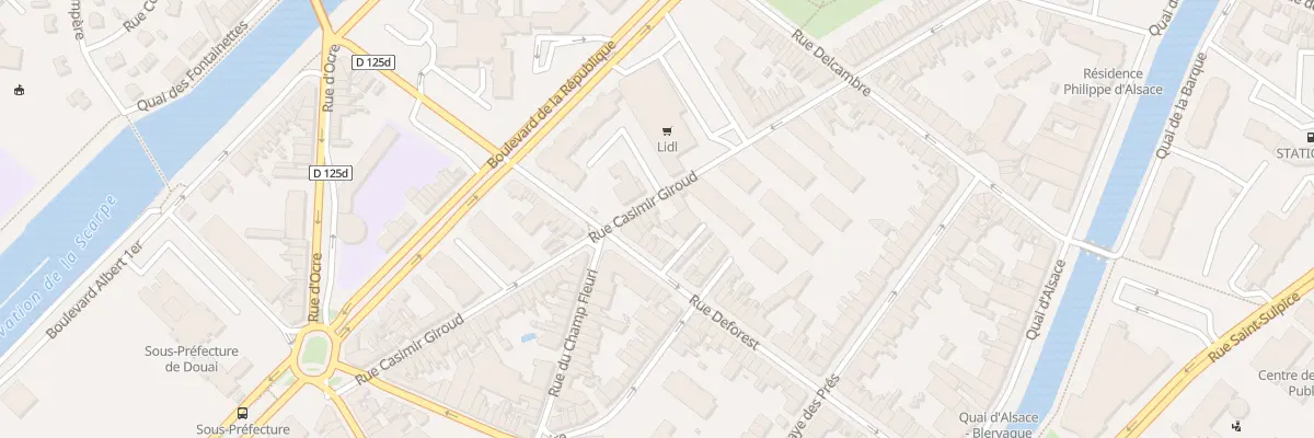 Plan du 228 Rue Giroud à Douai