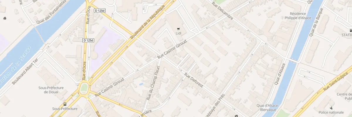 Plan du 252 Rue Deforest à Douai