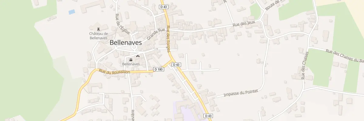 Plan du 1 Imp Privée Michelet à Bellenaves