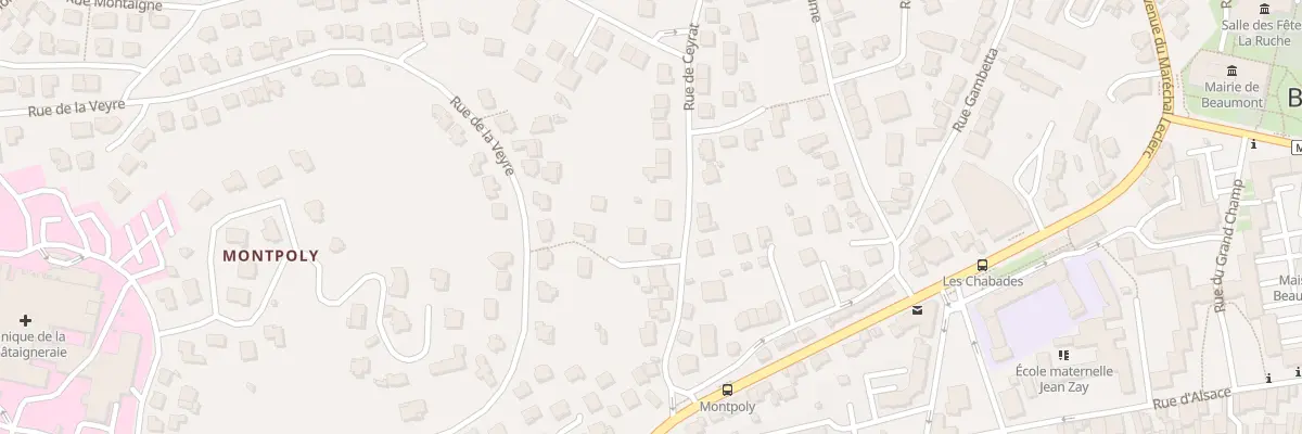 Plan du 17 Rue de Ceyrat à Beaumont