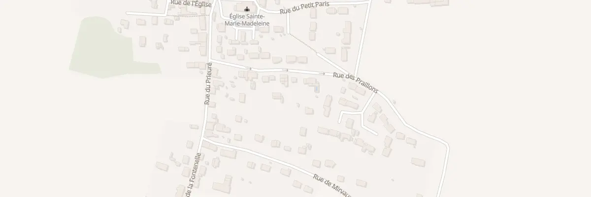 Plan du 10 Rue des Praillons à Pécy