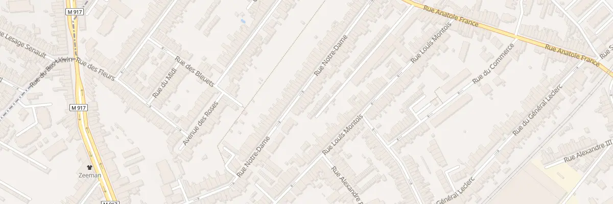 Plan du 70 Rue Notre Dame à Ronchin