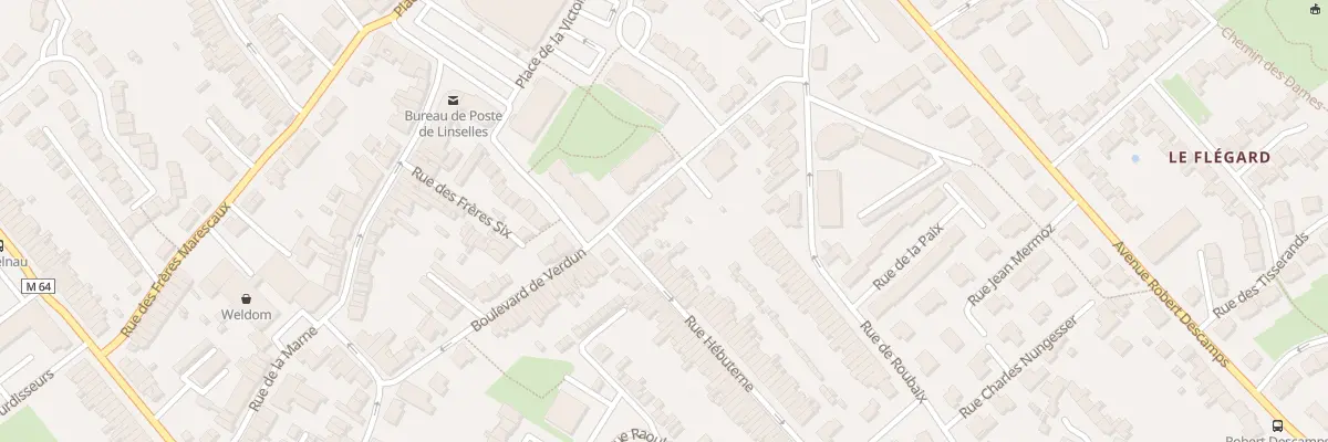 Plan du 7 Bd de Verdun à Linselles