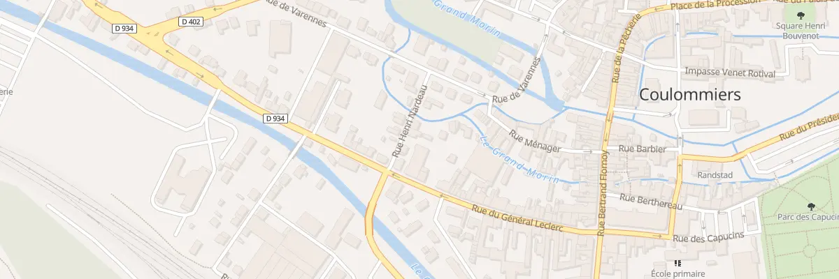 Plan du 6 Rue Henri Nardeau à Coulommiers