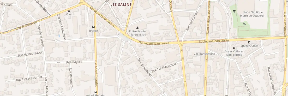 Plan du 59 Bd Jean Jaurès à Clermont-Ferrand