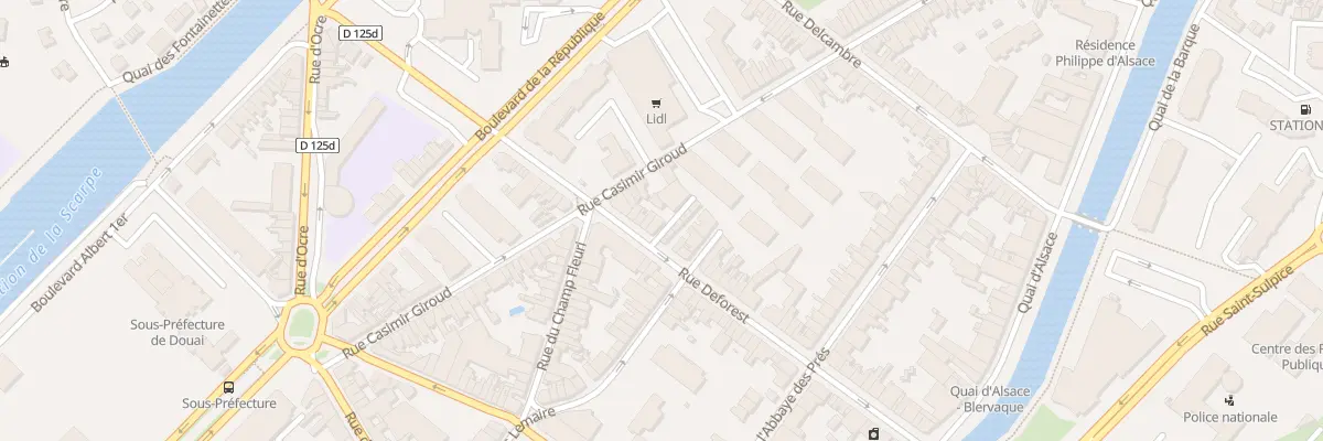 Plan du 244 Rue Deforest à Douai