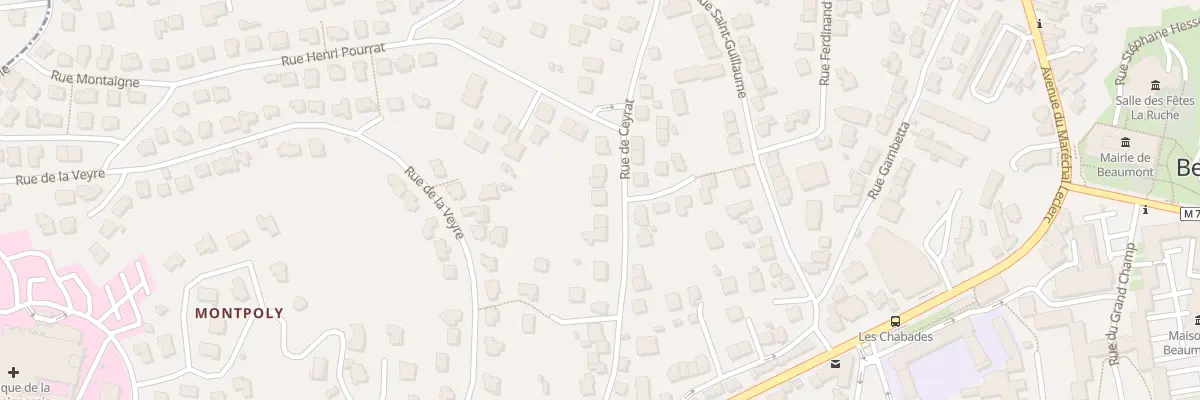 Plan du 25 Rue de Ceyrat à Beaumont