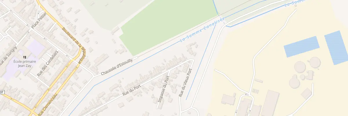Plan du 71 Rue du Port à Ham