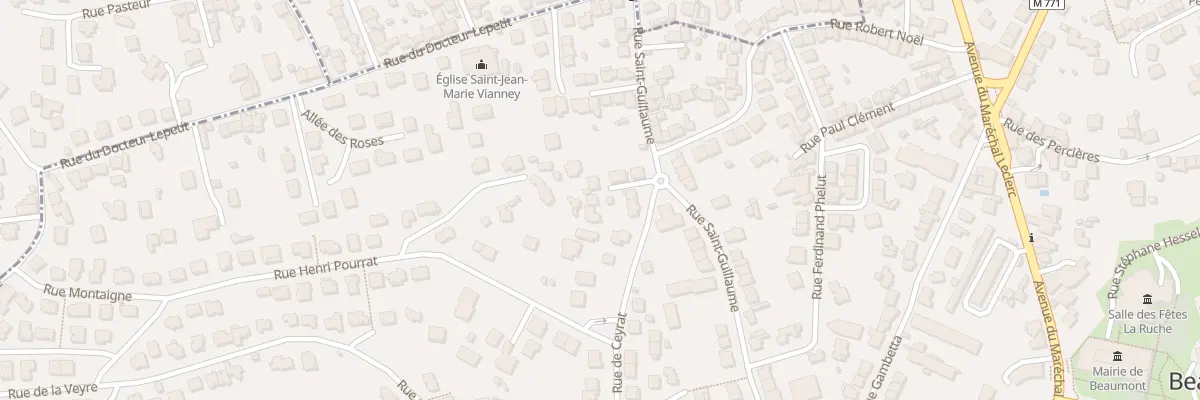 Plan du 45 Rue de Ceyrat à Beaumont
