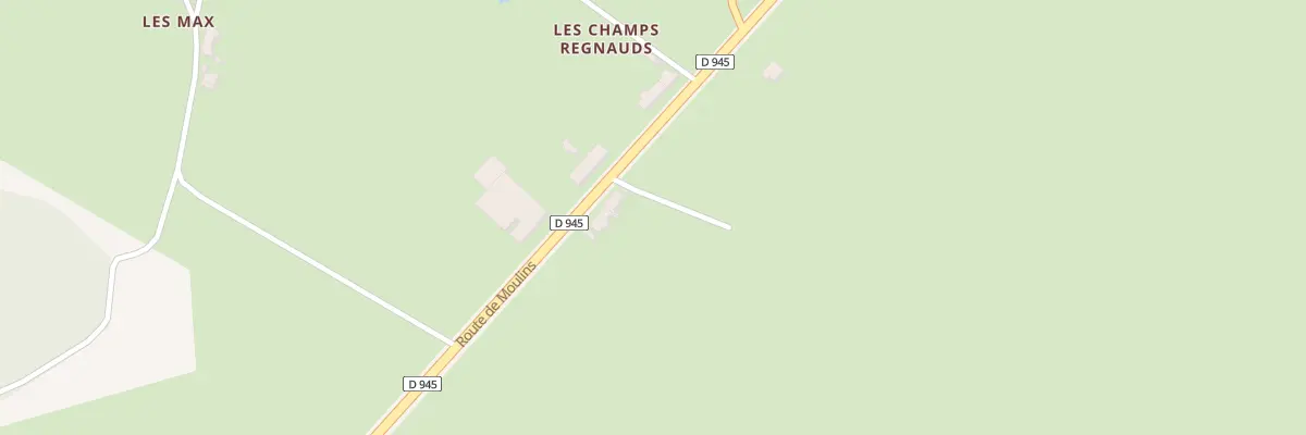 Plan du 1490 Rte Moulins à Tronget