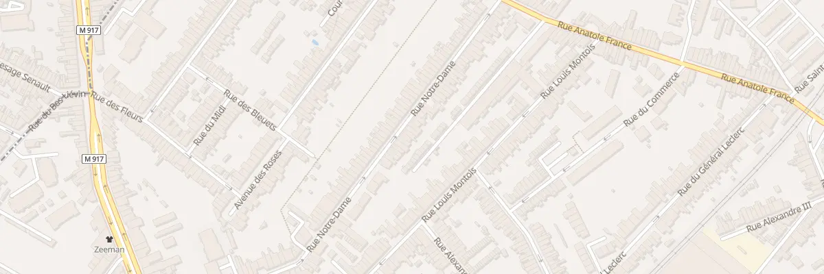 Plan du 74B Rue Notre Dame à Ronchin