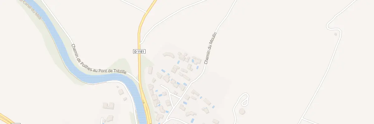 Plan du 4A Che du Moulin à Poilhes