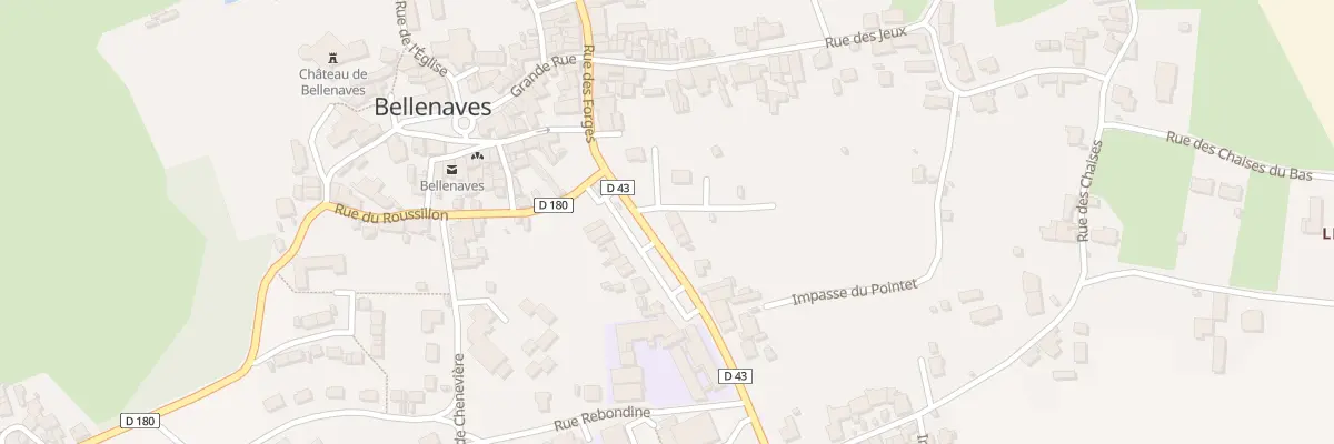 Plan du 5 Av Michelet à Bellenaves