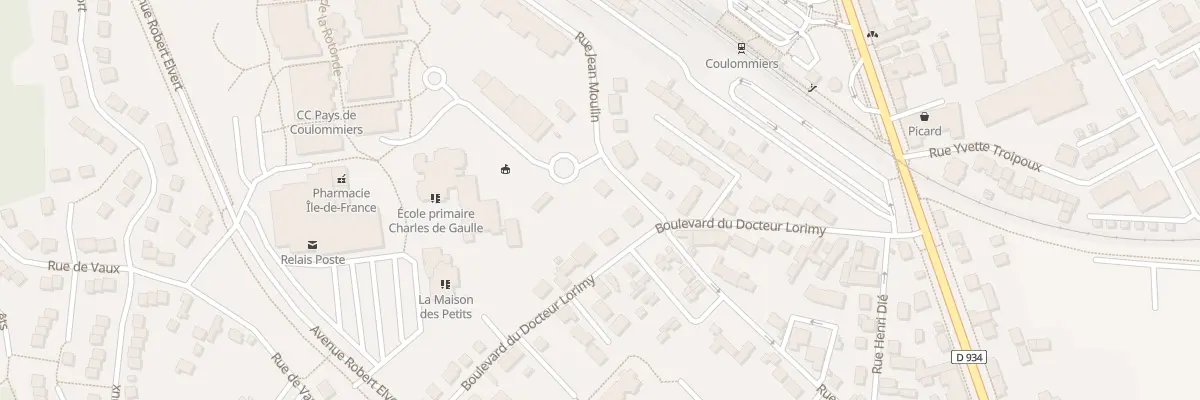 Plan du 3 Rue Jean Moulin à Coulommiers