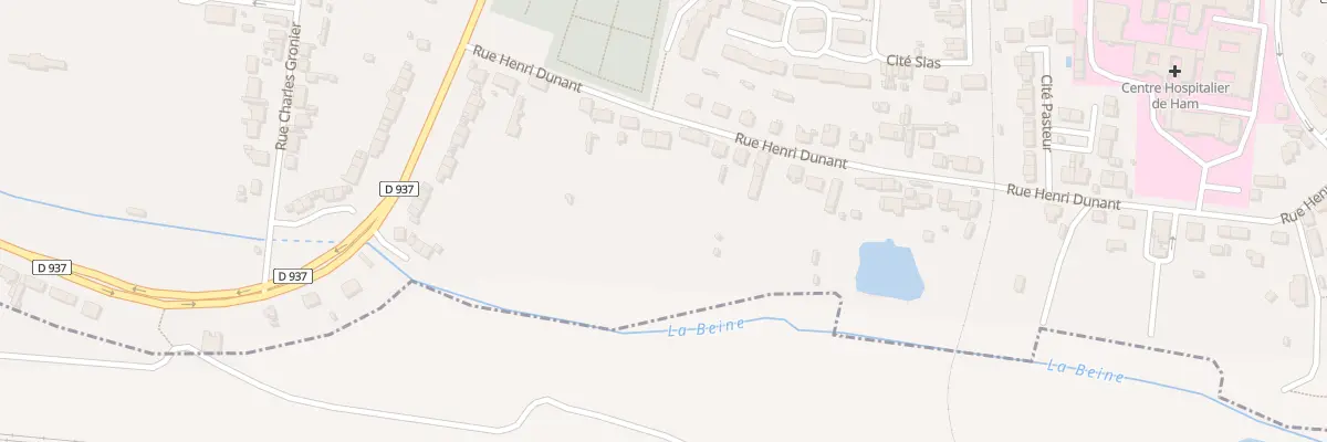 Plan du 12 Rue Henri Dunant à Ham