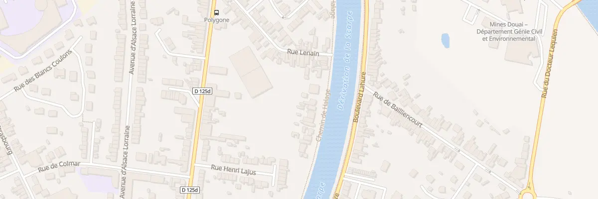 Plan du 641 Che du Halage à Douai