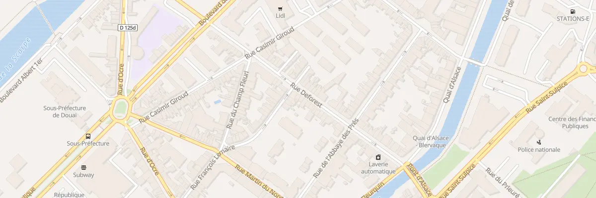 Plan du 191 Rue Deforest à Douai