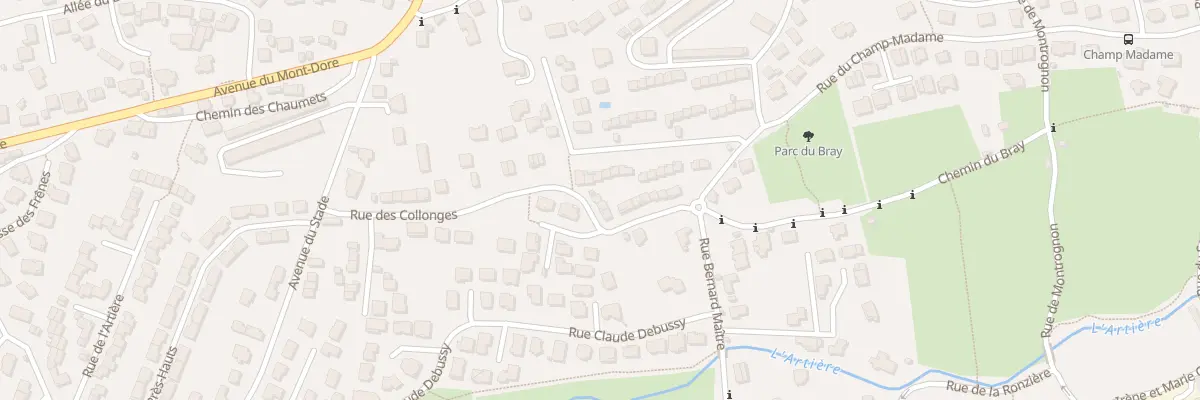Plan du 36 Rue des Collonges à Beaumont