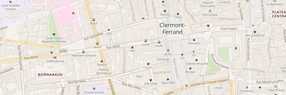 Plan du 7 Rue Blatin à Clermont-Ferrand