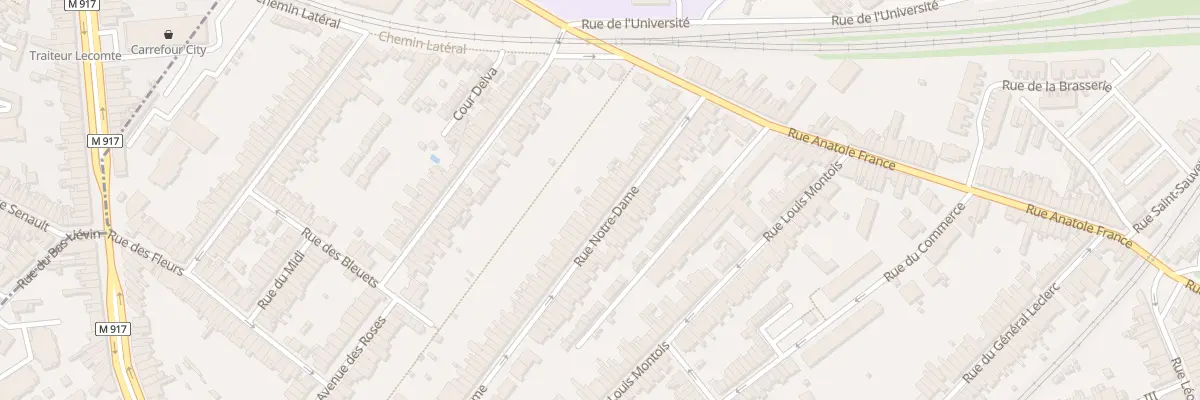 Plan du 119 Rue Notre Dame à Ronchin