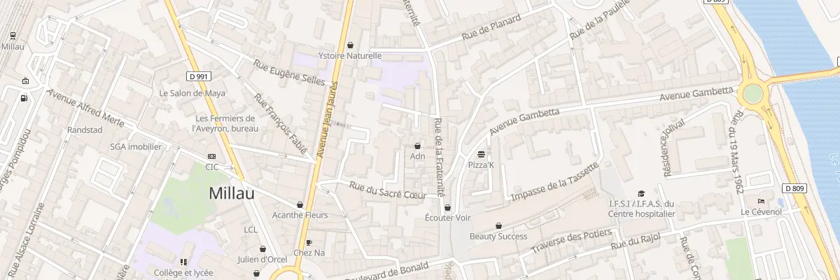 Plan du 5 Rue Elise Arnal Sabde à Millau