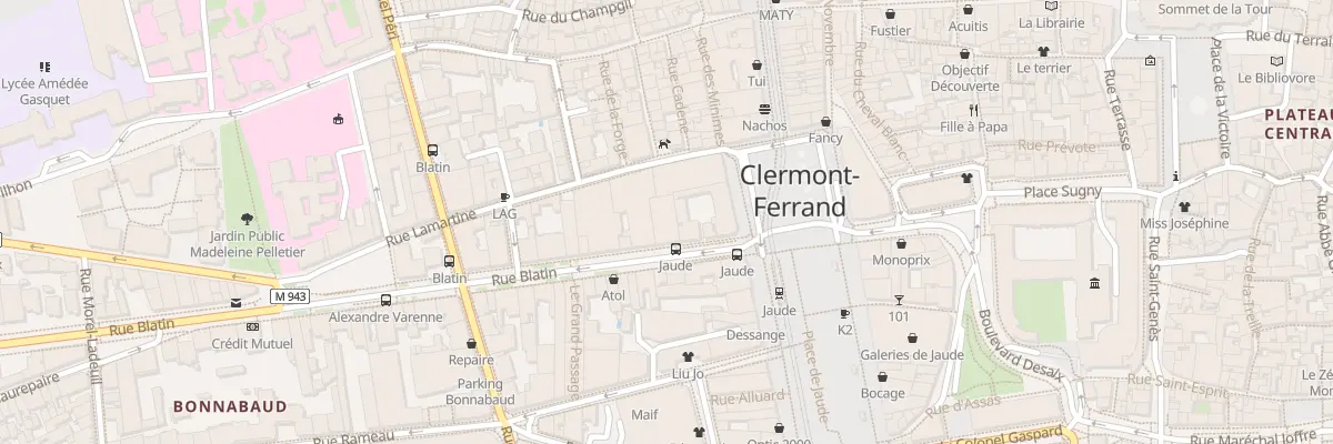 Plan du 6 Rue Blatin à Clermont-Ferrand