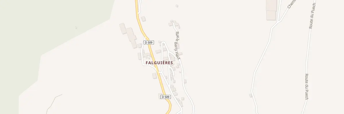 Plan du 5043 Falguieres à Pomayrols