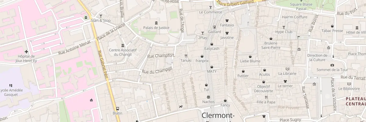 Plan du 13 Rue de l’Ange à Clermont-Ferrand
