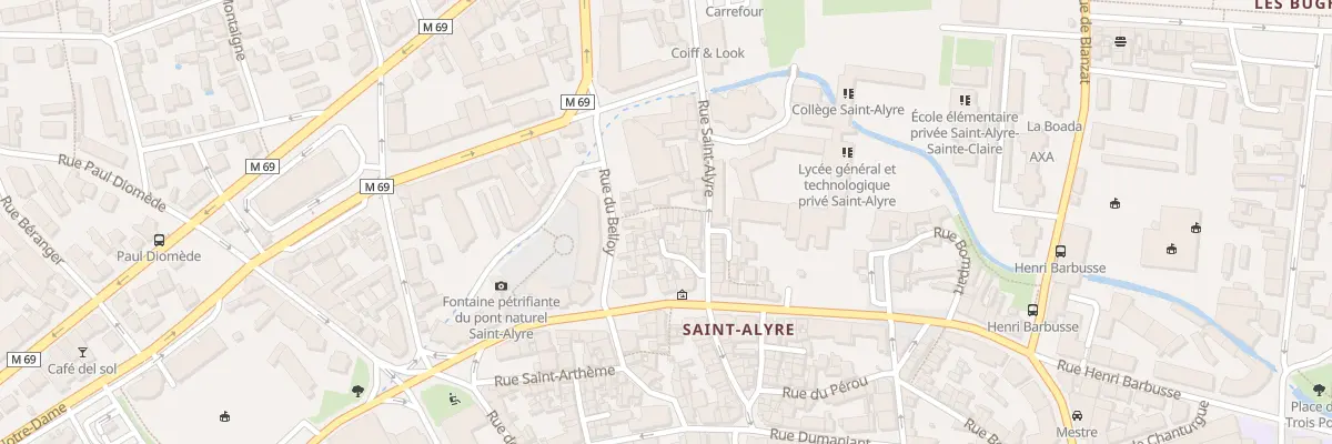 Plan du 9 Petite rue du Belloy à Clermont-Ferrand