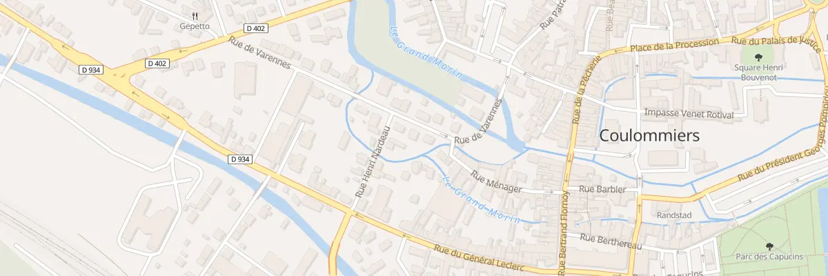 Plan du 7 Rue de Varennes à Coulommiers