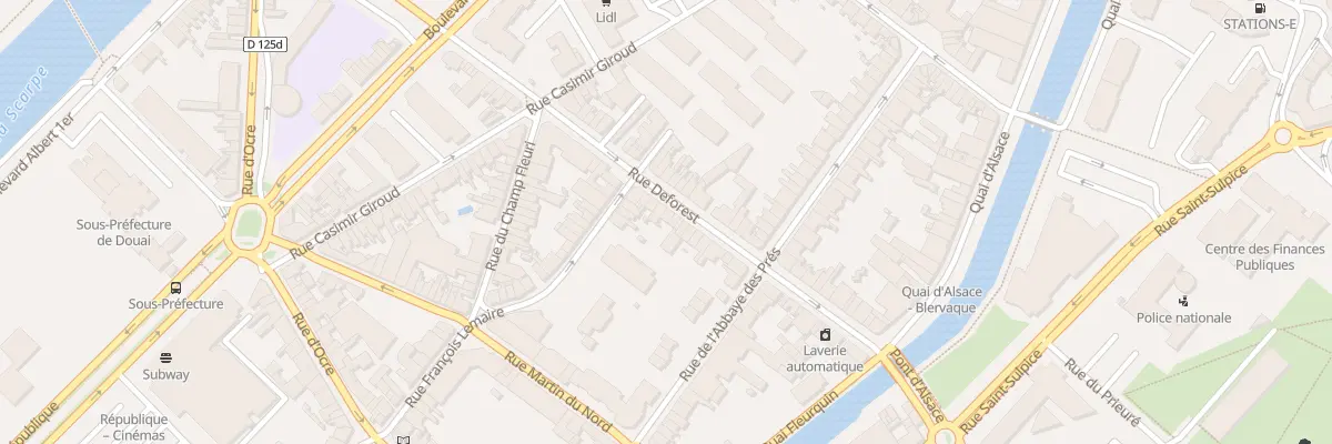 Plan du 175 Rue Deforest à Douai