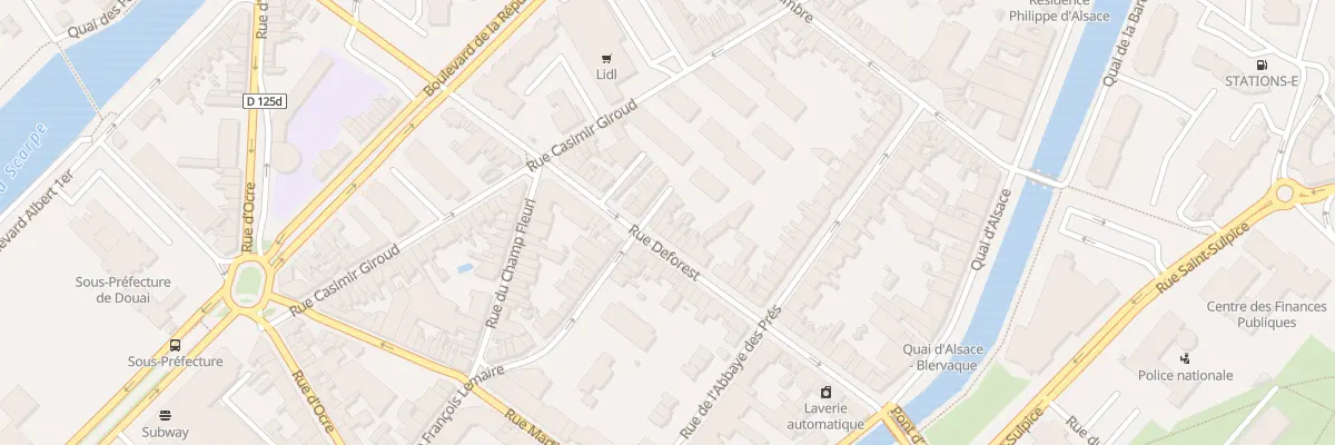 Plan du 198 Rue Deforest à Douai
