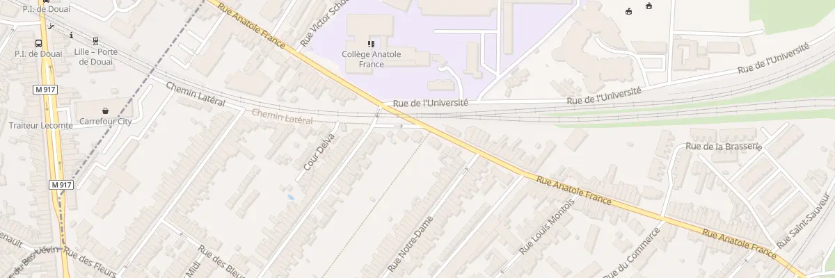 Plan du 107 Rue Anatole France à Ronchin