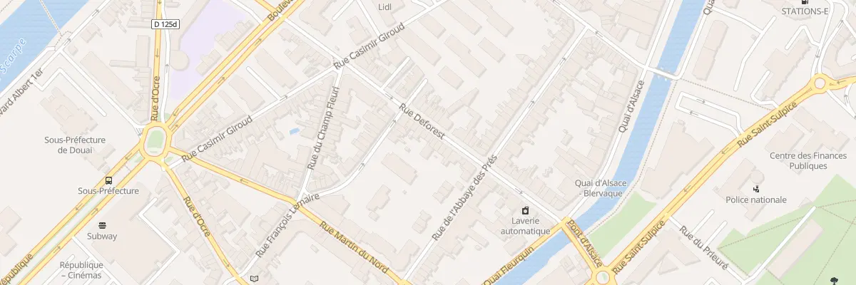 Plan du 167 Rue Deforest à Douai