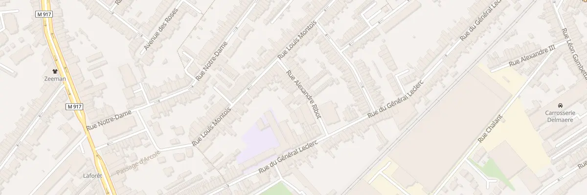 Plan du 22 Rue Alexandre Ribot à Ronchin