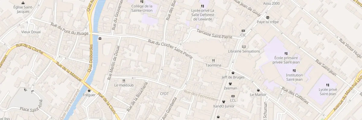 Plan du 21 Rue du Clocher Saint-Pierre à Douai
