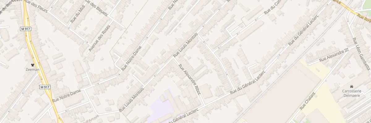 Plan du 5 Rue Alexandre Ribot à Ronchin