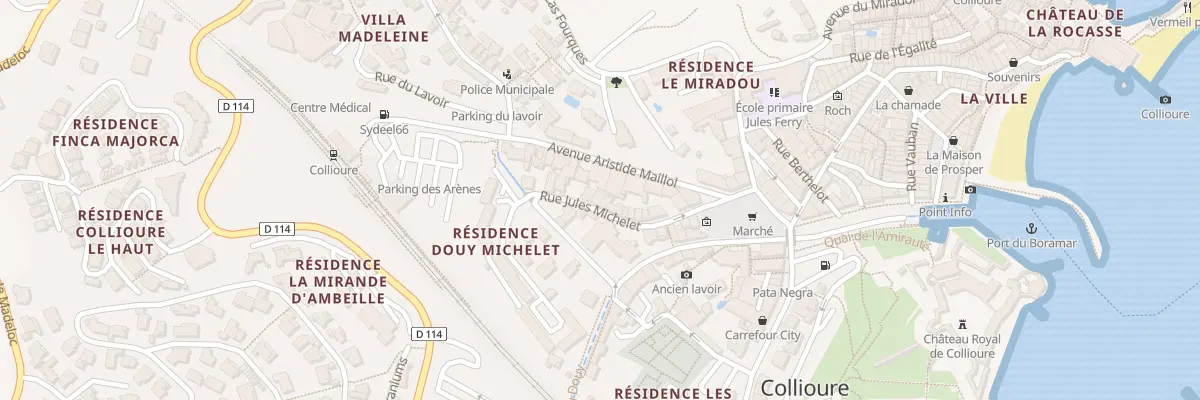 Plan du 22 Rue Jules Michelet à Collioure