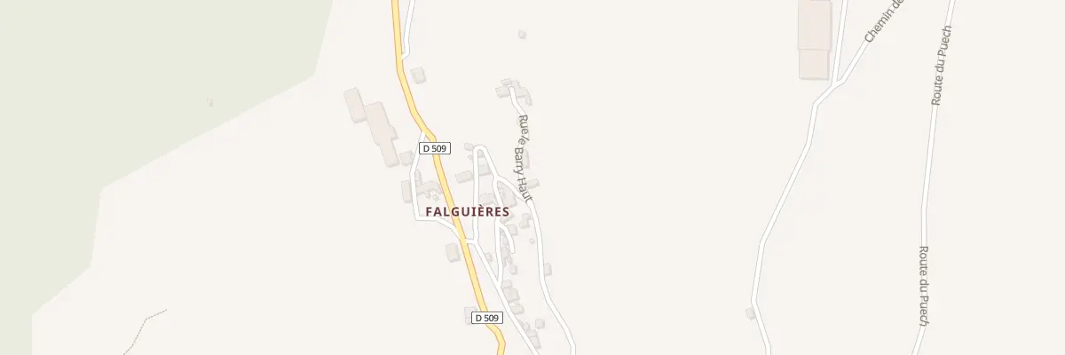 Plan du 5050 Falguieres à Pomayrols