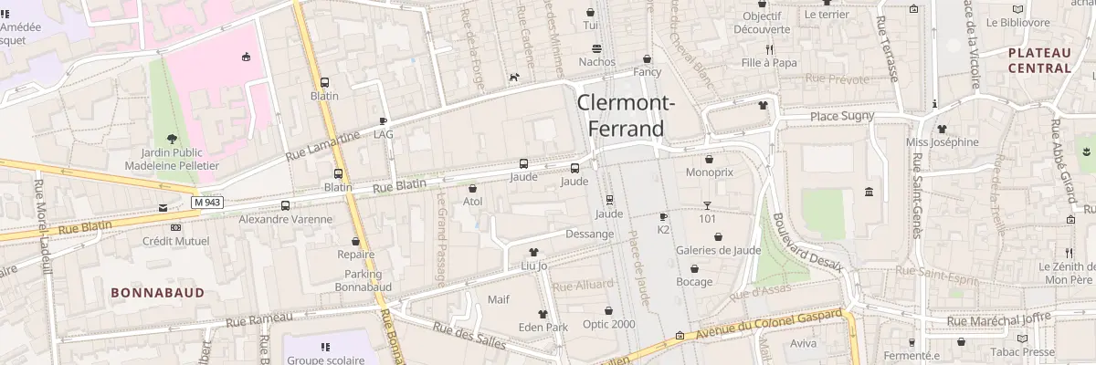 Plan du 3 Rue Blatin à Clermont-Ferrand