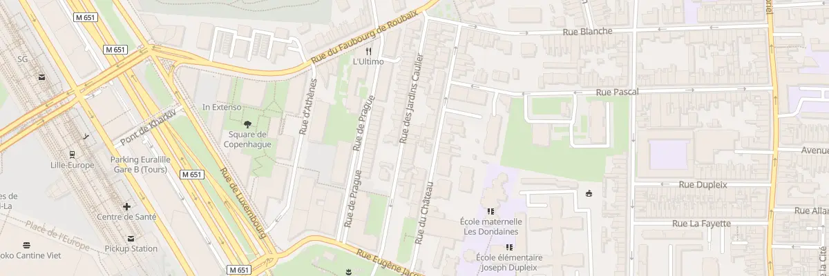 Plan du 12 Rue des Jardins Caulier à Lille