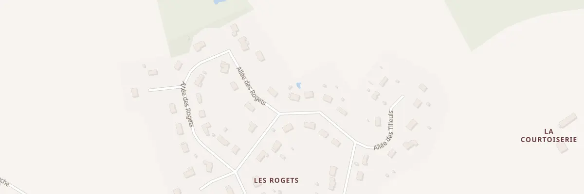 Plan du 38 All des Rogets à Courtenay