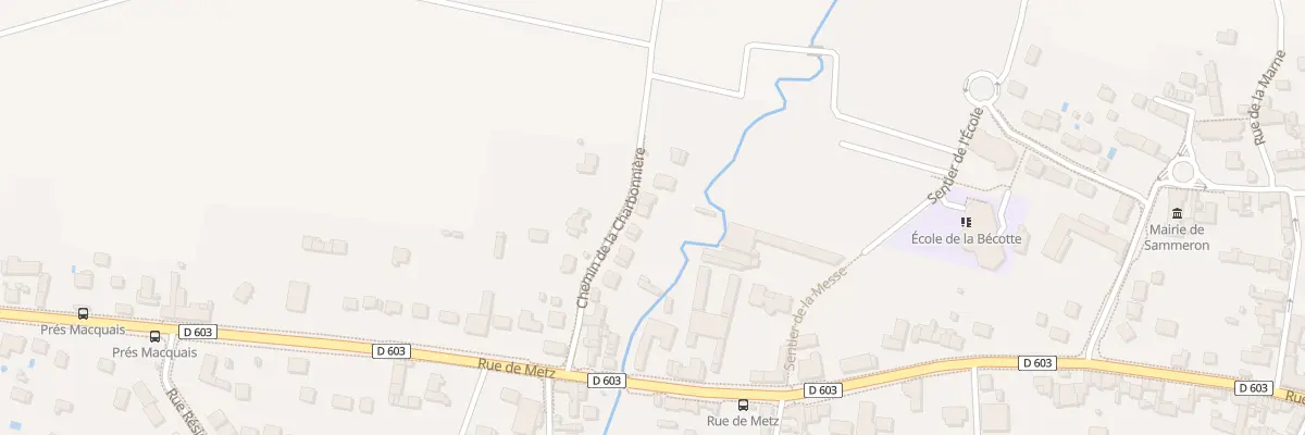 Plan du 9 Rue de la Charbonnière à Sammeron