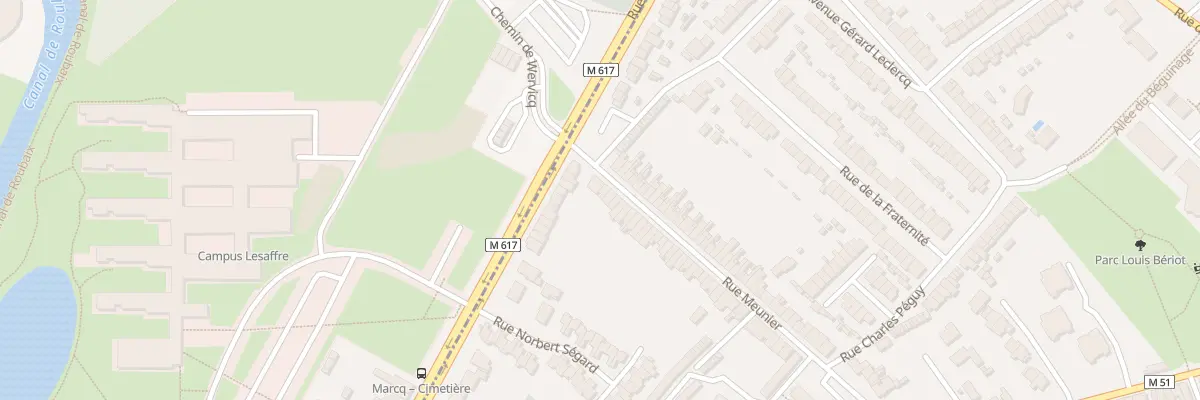 Plan du 93 Rue Meunier à Marcq-en-Barœul