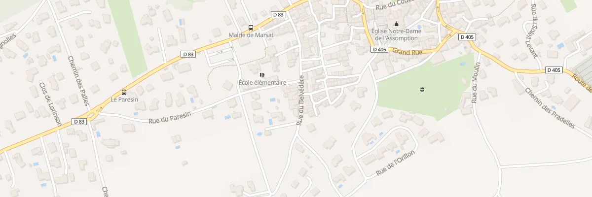 Plan du 15 Rue du Belvédère à Marsat
