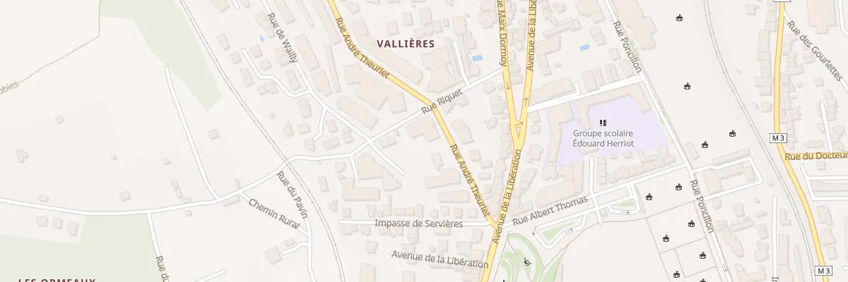 Plan du 92 Rue André Theuriet à Clermont-Ferrand